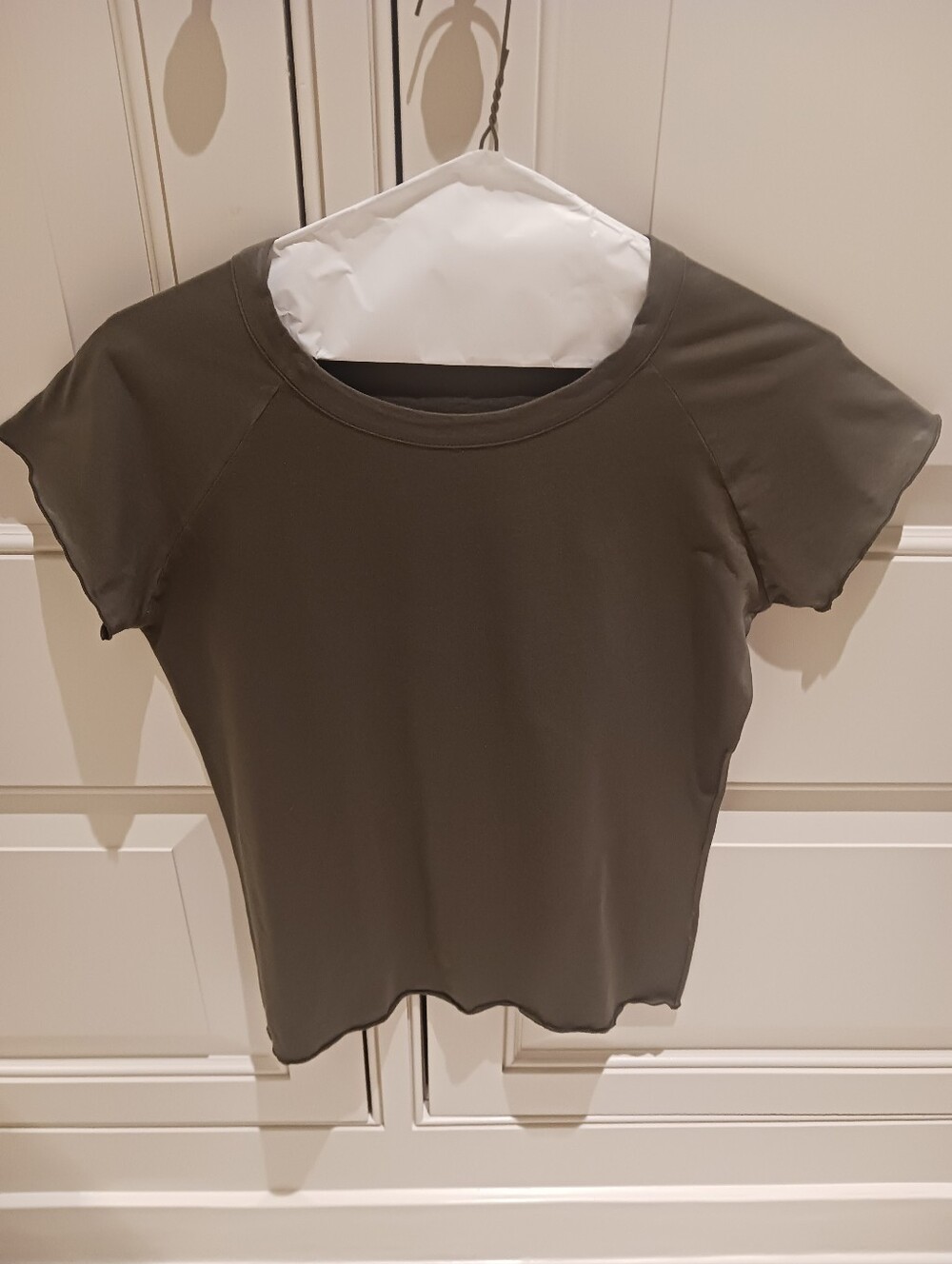 Nili Lotan Olive Short-Sleeve Crew Tee